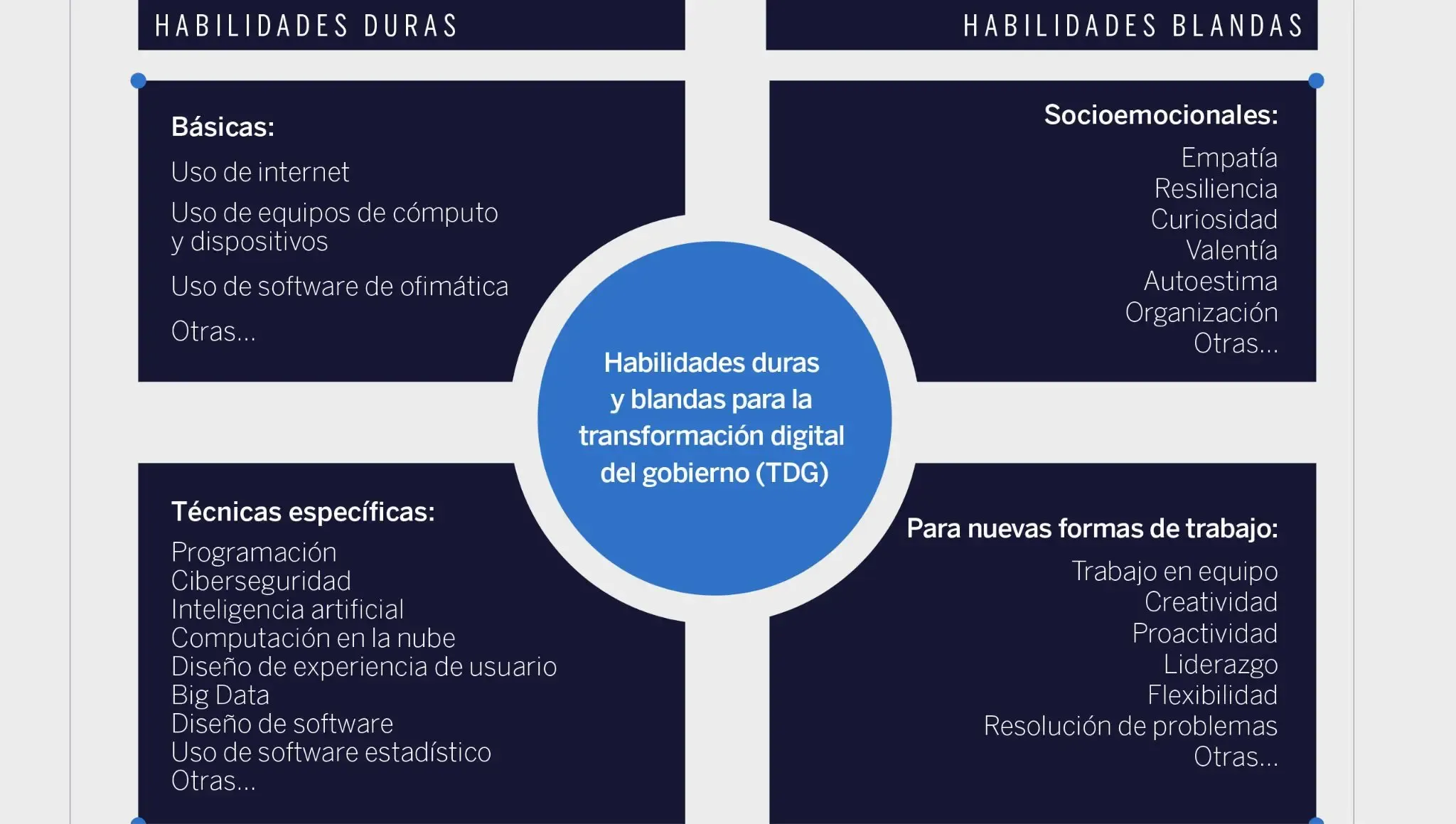 Habilidades duras y blandas para la transformacion digital del gobierno (TDG) Transformacion Digital del Gobierno (TDG)